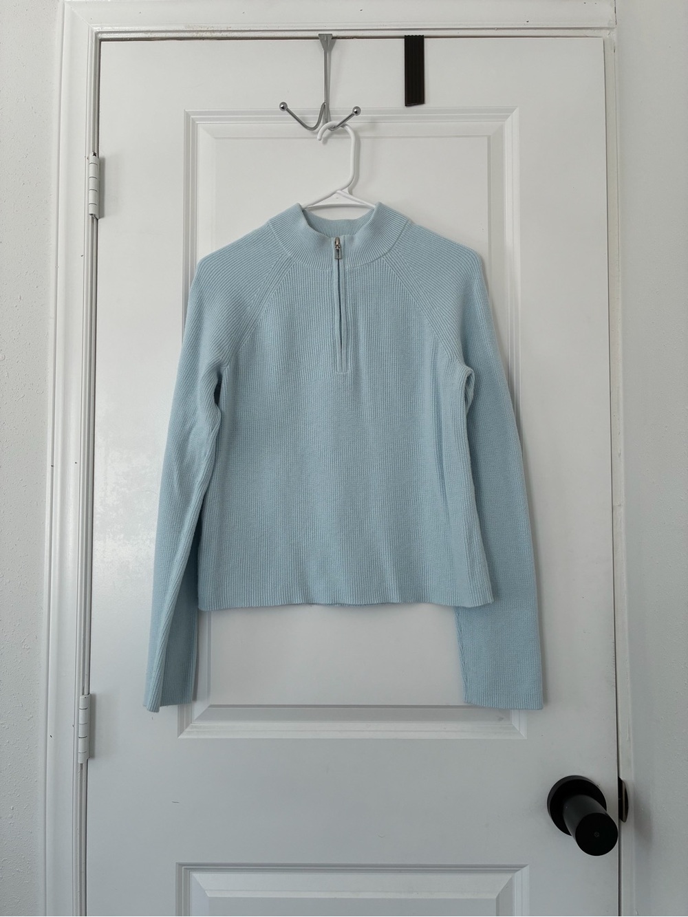 Lululemon Light Blue 1/4 Zip Sweater
